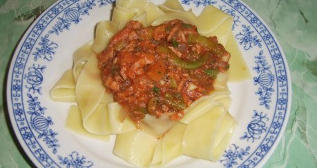 Thunfisch-Bohnen-Tomatensauce