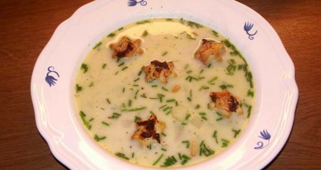 Kartoffelsuppe mit Birnen und Ingwer