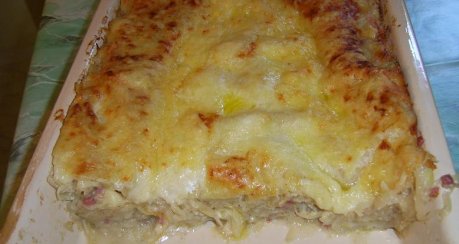 Béchamel-Sauerkraut-Lasagne