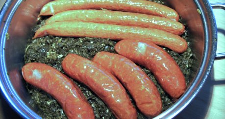 Grünkohl mit Kasseler und Kochwurst