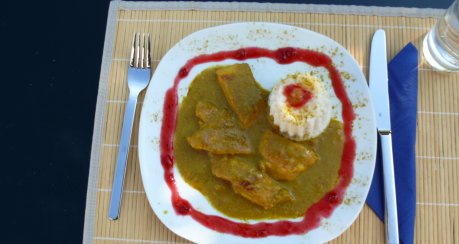 Curryhähnchen mit Banane