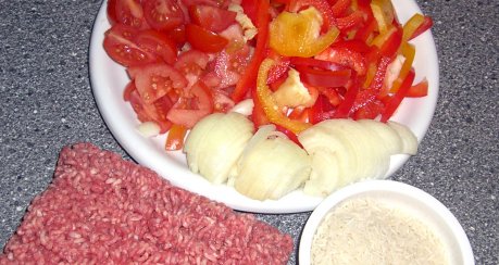 Paprika-Hackfleisch-Pfanne (Diät)