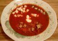 Kohlrabi-Suppe mit Rote Beete, kalt