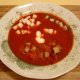 Kohlrabi-Suppe mit Rote Beete, kalt