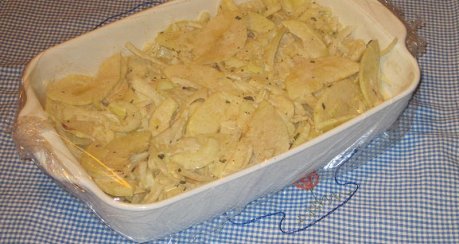 Salzhering in Apfel-Zwiebel-Sahne Marinade