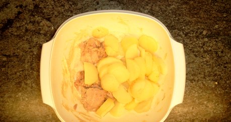 Kartoffel-Thunfischsalat  mit Curry