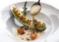 Rezept Picandou-Ziegenkäse in der Zucchini gegrillt mit Tomatensabayone