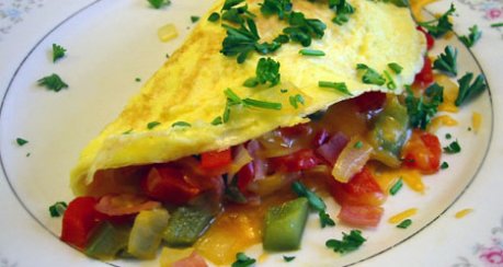 Omelette mit Gemüsefüllung (Omelette Con Verdure)