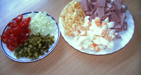 Gudrun´s bunter Wurstsalat