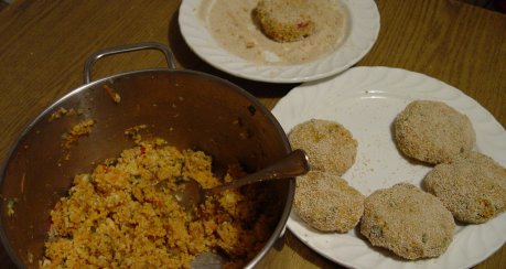 Couscous mit Gambas und Limetten-Joghurtsauce