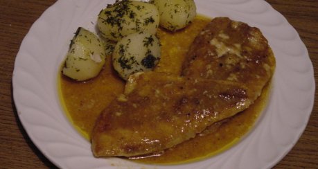 Rotbarschfilet in Bananensaft