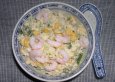 Reissalat mit Shrimps (Knoblauchdressing)