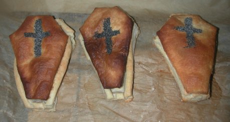 Blätterteigsärge (Bauanleitung)