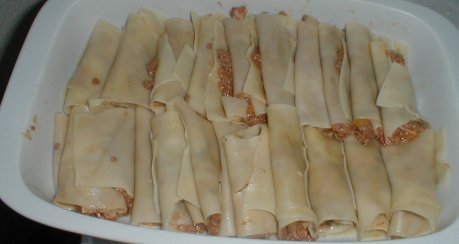 Lasagner-Röllchen  (  Canneloni  )