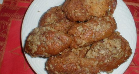 Melomacarona -Nus-Honigggebäck ( Weihnachts- Plätzchen )