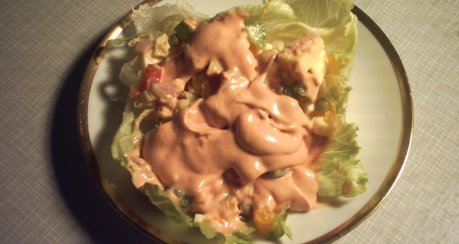 Käsesalat à la Pat mit 2 Dressings