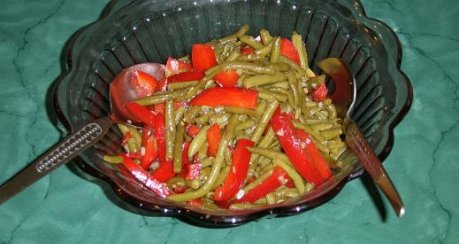 Bohnen Paprika Salat
