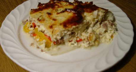 buntes Quarkgratin mit Hack (Hauptgericht)