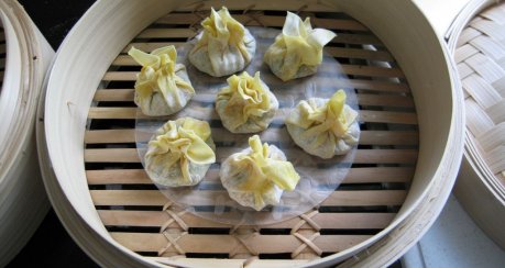 Dampfgegarte dumplings - bo li shao mai