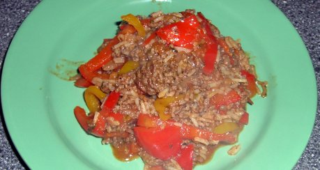 Paprika-Hackfleisch-Pfanne (Diät)