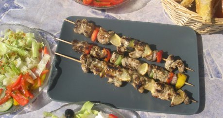 Griechische Grillspieße