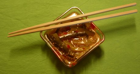 Mongolische Apero-Gurken (scharf-süss)