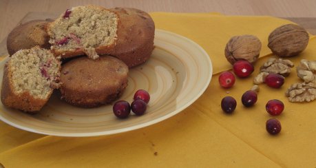 Cranberry-Walnuss-Muffins