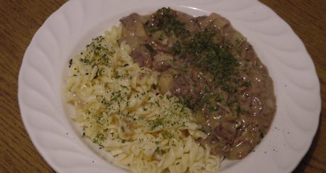 würziges Herzragout mit Pilzen