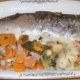 Wildlachs im Gemüsebett