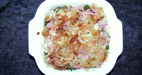 Kartoffelauflauf mit grünen Bohnen