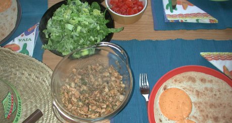 Quesadillas Hot Chicken (Tortillas mit Huhn)
