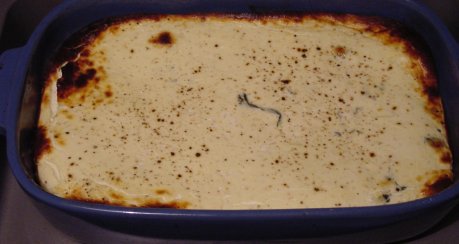 Grünes Quarkgratin