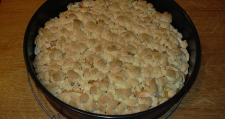 Schneller Apfelkuchen mit Streuseln