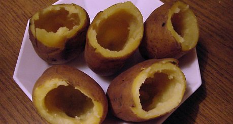 Gefüllte Spinat-Käse Kartoffeln 