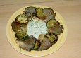 Marinierte Zucchini und Pilze mit Seidentofu