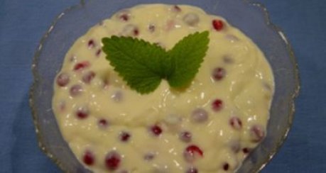 Vanillequark mit Johannisbeeren