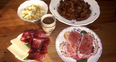 Landsgemeindesteak mit Öpfelröschti (Appenzell)