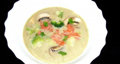 Brokkoli-Champignon-Cremesuppe