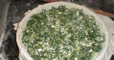 Spinatpastete (spanakopita)