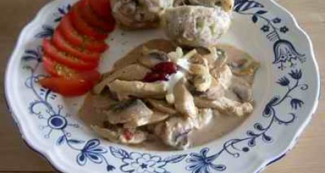 Rahmgeschnetzeltes mit Champignons