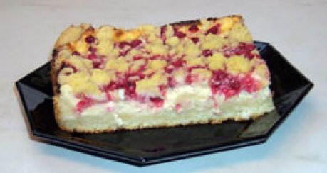 Johannisbeerkuchen mit Quark und Streuseln