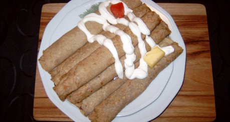 Buchweizen-Crepes (glutenfrei!) - mit bunter Füllung