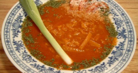 Tomatensuppe Asia (mit Chinakohl, für Megumi san)