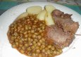 Rezept Rindfleisch mit Erbsen/Moscharaki me Araka