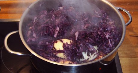 Apfel-Rotkohl