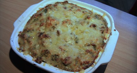 Überbackener Blumenkohl mit Kartoffeln