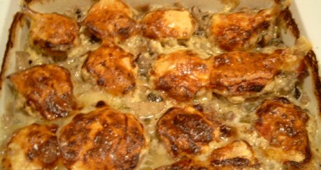Gefüllte Champignon (mit Frischkäse)