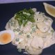 Kartoffelsalat mit Ei an Zitronenschmand