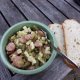 Wurstsalat mit grünen Bohnen