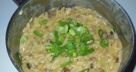 Risoni-Risotto mit Waldpilzen